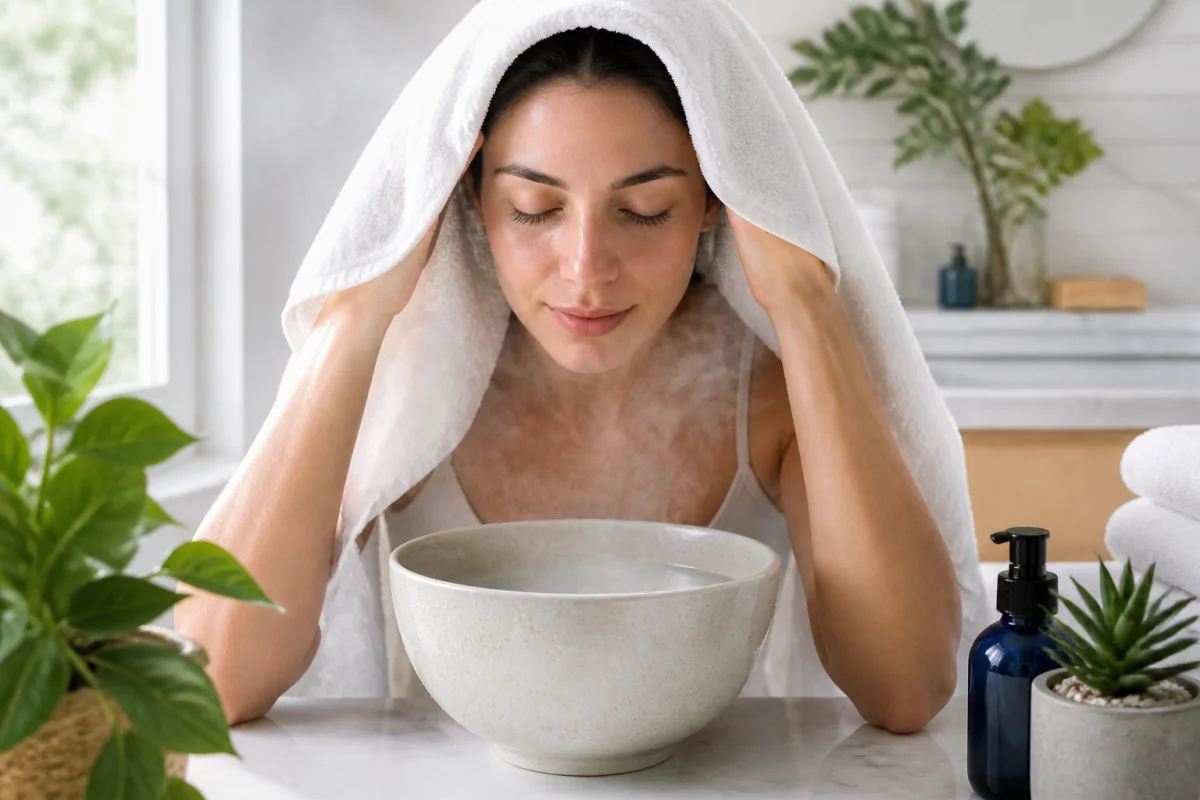 Réduire les pores du visage avec une routine simple